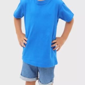 Camiseta Básica Infantil Azul Royal