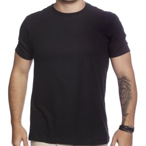 Camiseta Masculina Basica LIsa Preta
